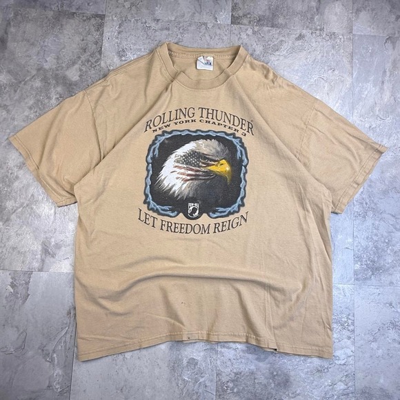 Other - Vintage eagle graphic rolling thunder T shirt size xl
